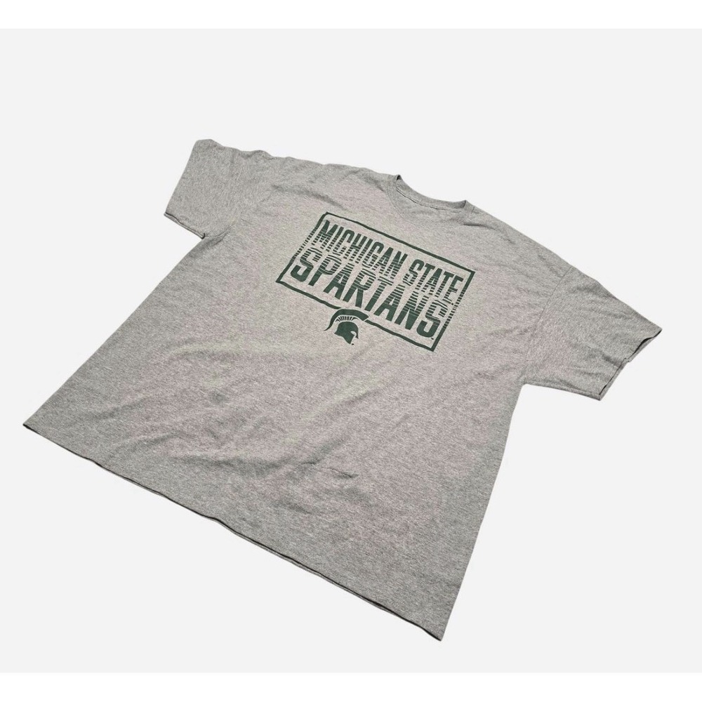 Grey Michigan State Spartans graphic t-shirt- XXL